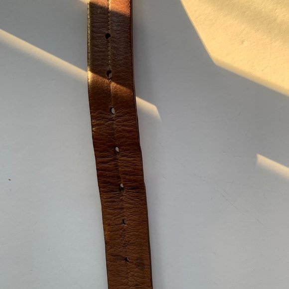 ITALIAN Men's LEATHER BELT Made in Italy Sz 40 - Picture 7 of 13